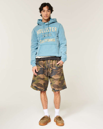 Washed Logo Graphic Hoodie
