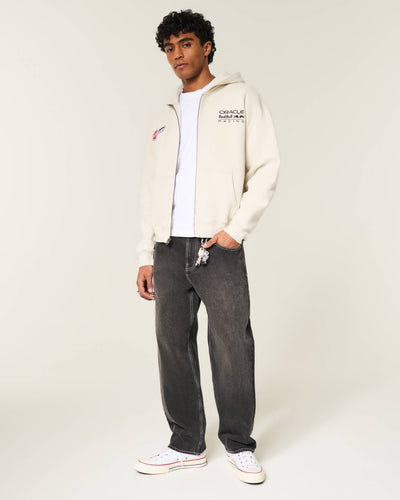 Boxy Zip-Up Oracle Red Bull Racing Graphic Hoodie