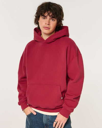 Boxy Logo Graphic Hoodie