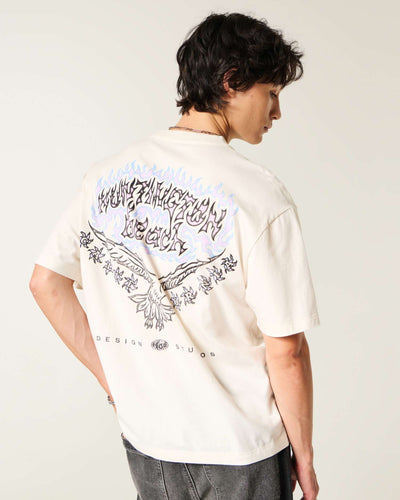 Boxy Cotton Logo Graphic Tee