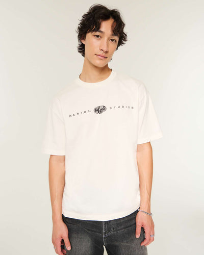 Boxy Cotton Logo Graphic Tee