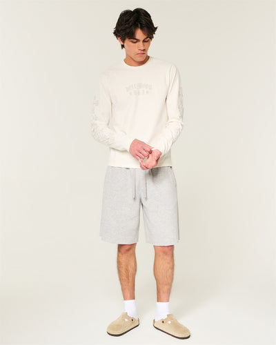 Boxy Heavyweight Long-Sleeve Hollywood Graphic Tee