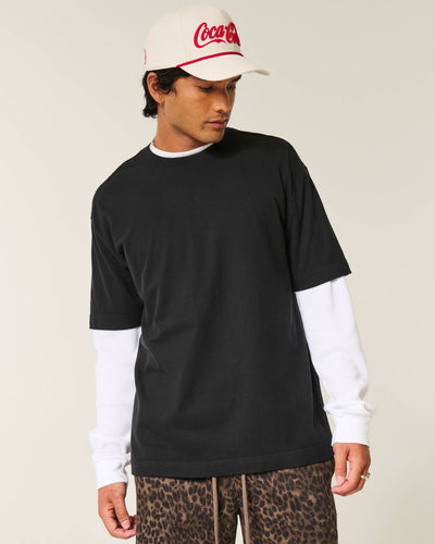 Boxy Heavyweight Cotton Crew T-Shirt