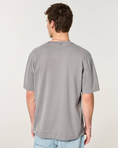 Boxy Heavyweight Washed Crew T-Shirt
