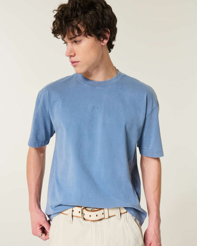 Boxy Heavyweight Logo Crew T-Shirt