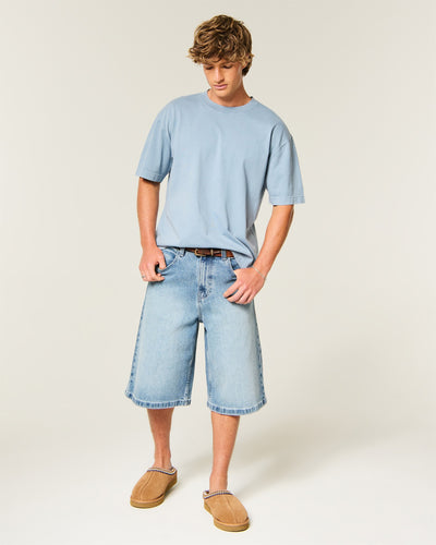 Boxy Heavyweight Washed Crew T-Shirt
