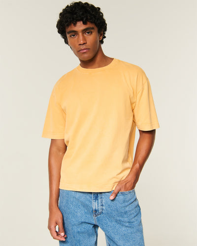 Boxy Heavyweight Washed Crew T-Shirt
