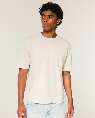 Boxy Heavyweight Washed Crew T-Shirt
