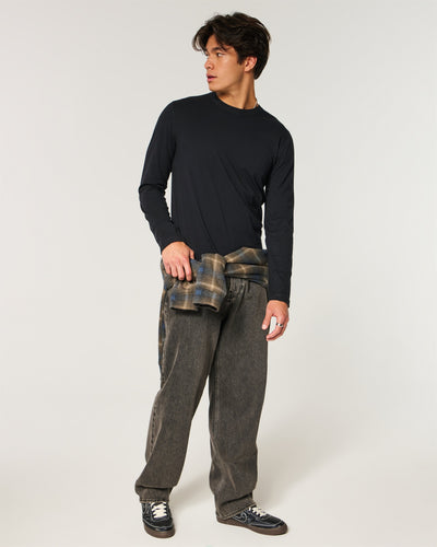 Long-Sleeve Cotton Layering T-Shirt