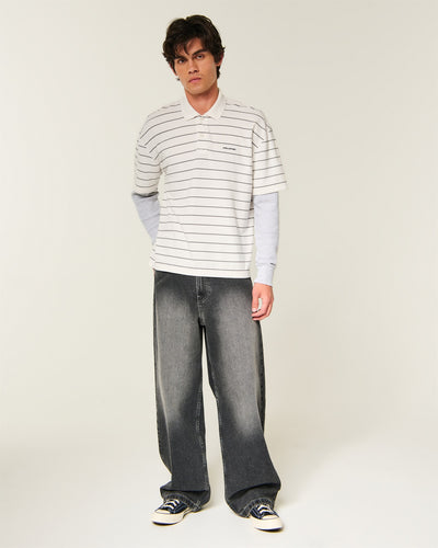 Boxy Layered 2-in-1 Logo Polo