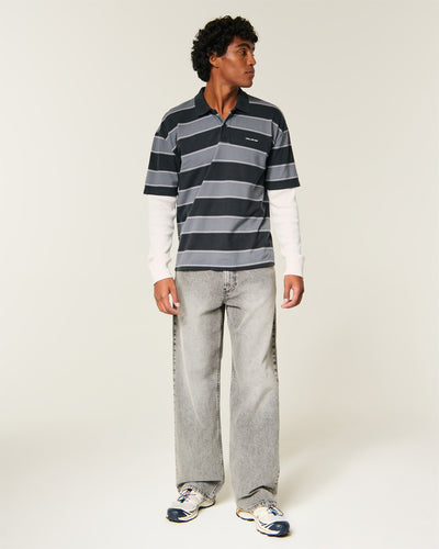 Boxy Layered 2-in-1 Logo Polo