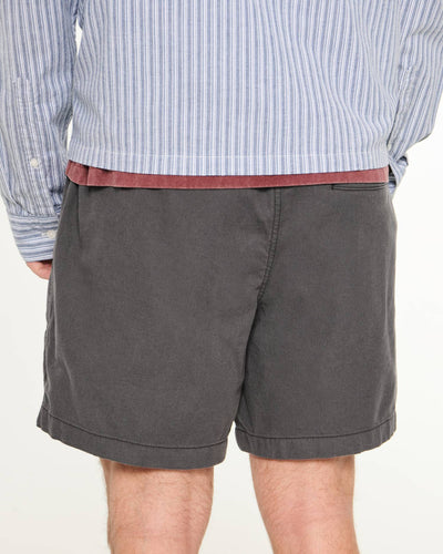 Mid-Thigh Linen-Blend Pull-On Shorts
