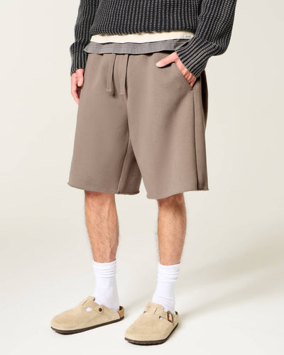 At-the-Knee Baggy Fleece Shorts