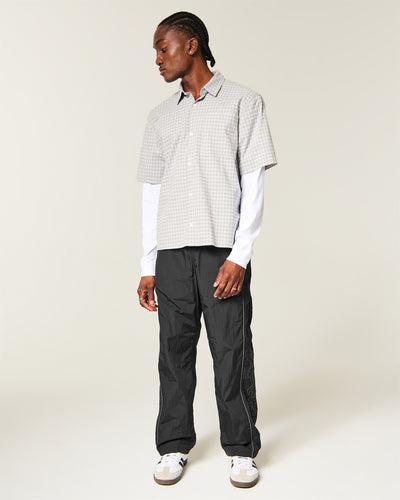Baggy Flame Graphic Track Pants