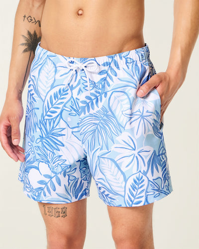 Mid-Thigh Swim Trunks