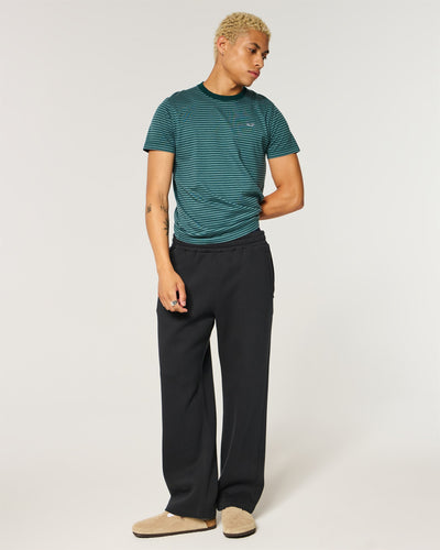 Low-Rise Back Pocket Logo Graphic Baggy Sweatpants