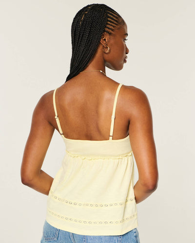 Tie-Front Babydoll Top