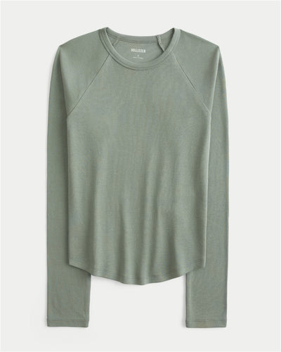 Long-Sleeve Raglan Crew T-Shirt