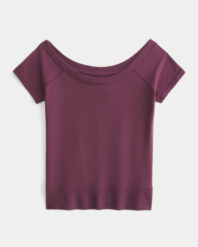 Banded Scoop T-Shirt