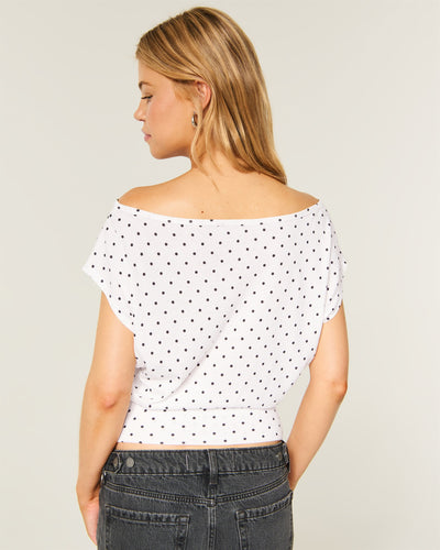 Off-the-Shoulder Short-Sleeve Dolman Top