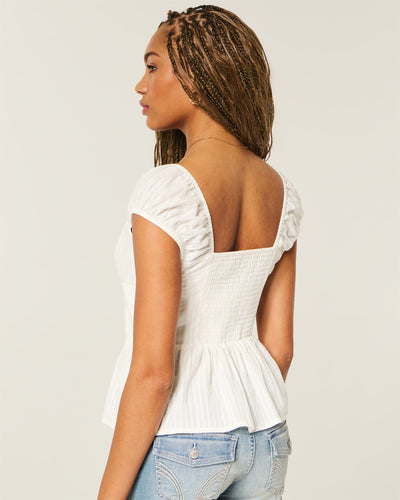 Sweetheart Peplum Top