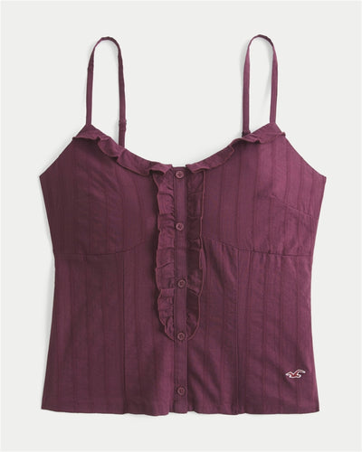 Textured Ruffle Icon Top
