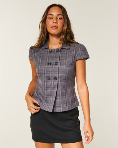 Short-Sleeve Peacoat Shirt