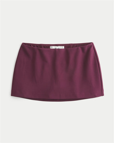Ultra Low-Rise Pull-On A-Line Mini Skort