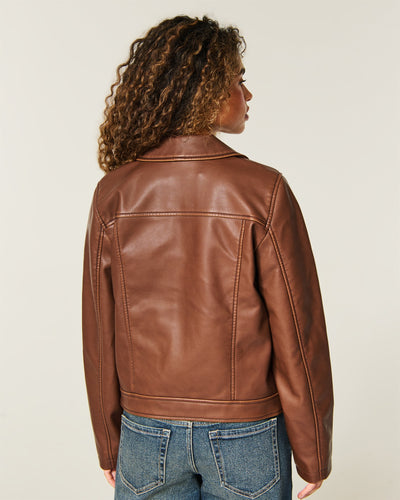 Faux Leather Jacket