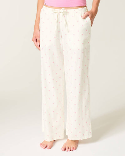 Oxford Wide-Leg Pants