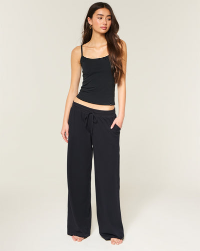Cozy Knit Wide-Leg Pants