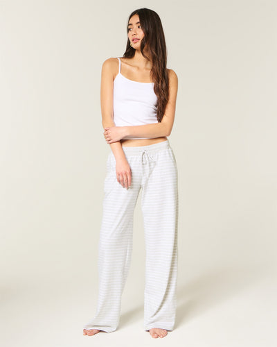 Cozy Knit Wide-Leg Pants