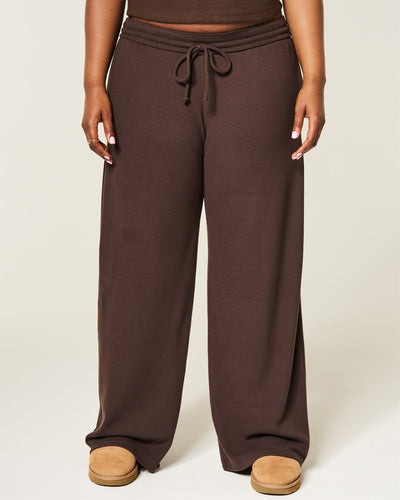 Cozy Waffle Foldover Baggy Pants