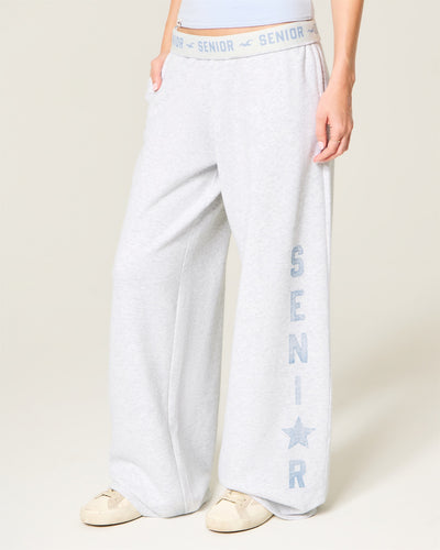 Senior Graphic Ultra Low-Rise Baggy Sweatpants