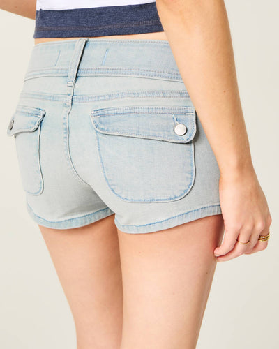 Ultra Low-Rise Jean Shortie Shorts