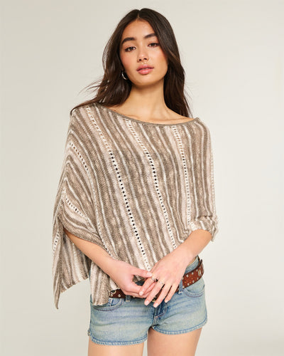 Stitchy Textured Poncho