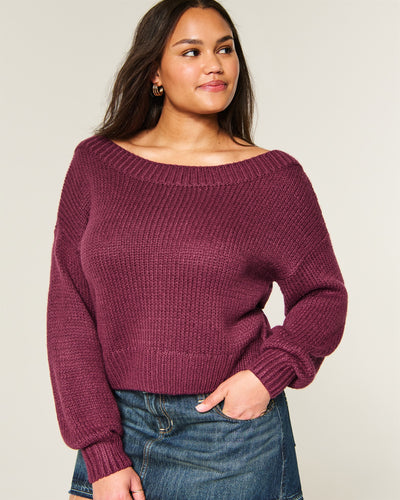 Lofty Off-the-Shoulder Sweater