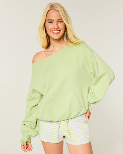 Hollister Feel Good Easy Off-The-Shoulder Sweatshirt