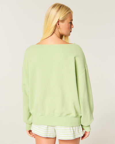 Hollister Feel Good Easy Off-The-Shoulder Sweatshirt