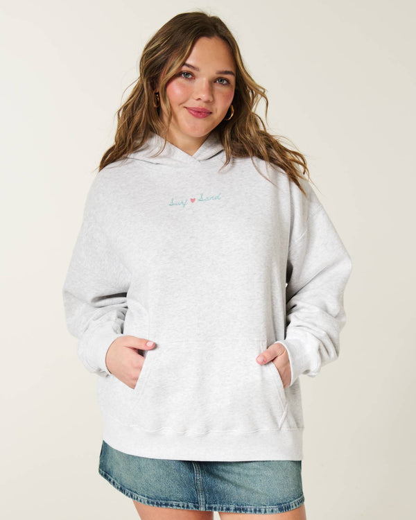 Hollister Feel Good Oversized Floral Graphic Hoodie