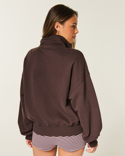 Hollister Feel Good Half-Zip Sweatshirt