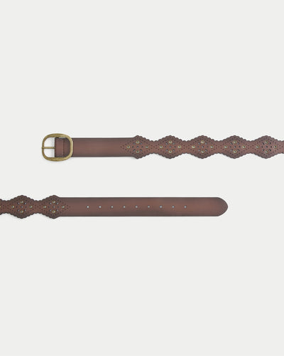 Studded Faux Leather Belt