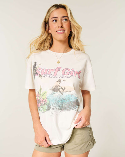 Oversized Lola's Surf & Supply Graphic Tee