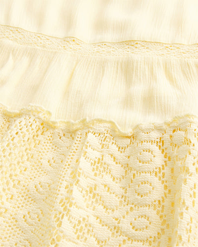 Lace Inset Maxi Dress