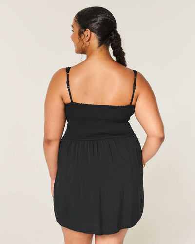 Scoop-Neck Mini Dress
