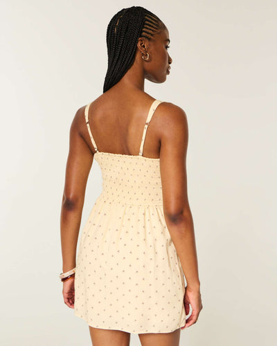 Scoop-Neck Mini Dress