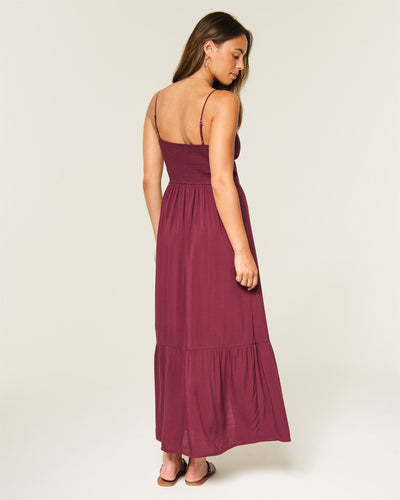 Pintuck Maxi Dress